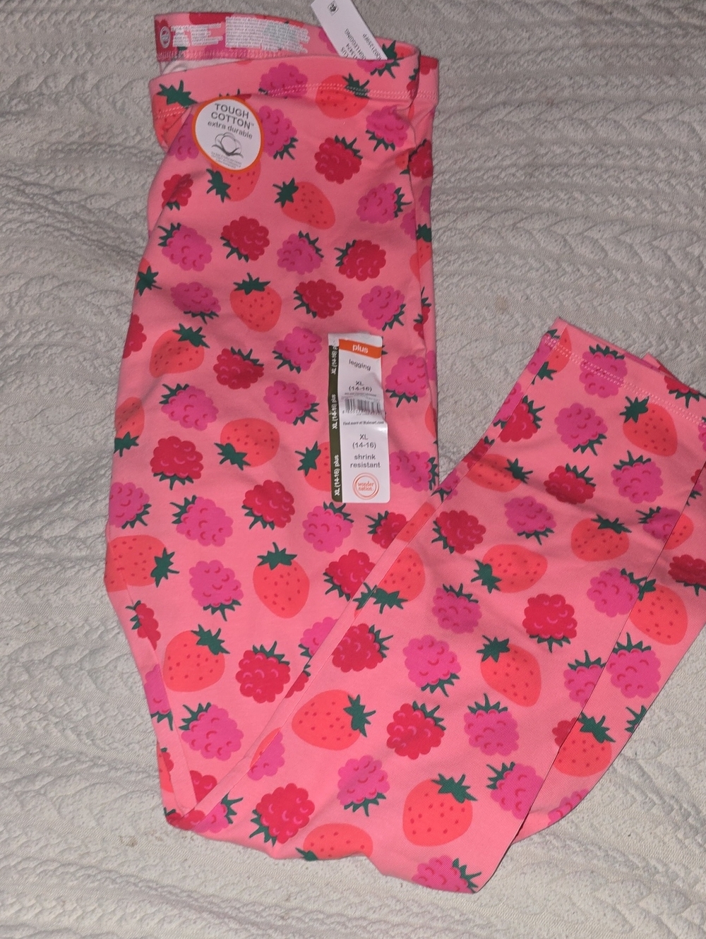 wonder nation Pink Strawberry & Raspberry Print Leggings